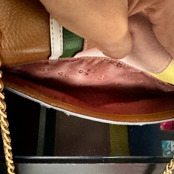 Tory Burch Britten Flap Multicolor Chain Strap Shoulderbag - Picture 8 of 15